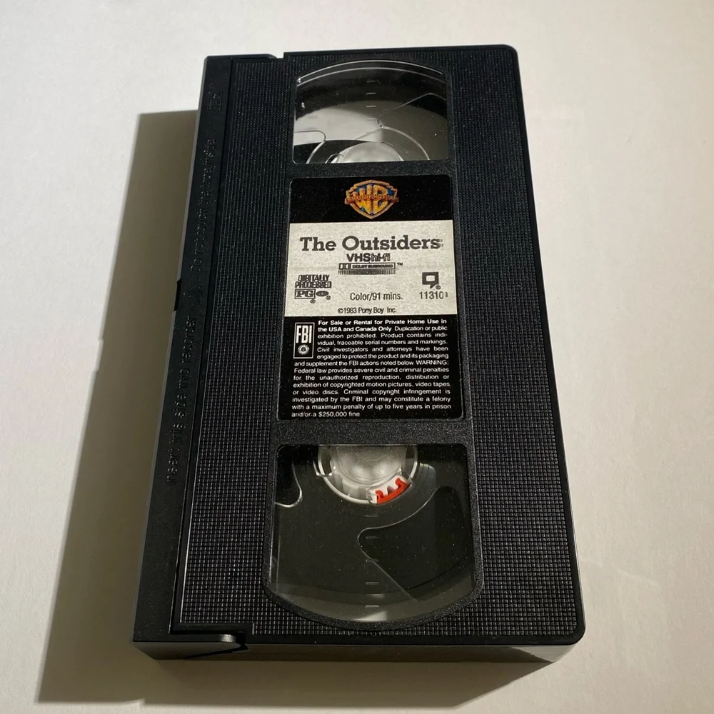 📼 VHS 1991 The Outsiders Francis Ford Coppola Tom Cruise